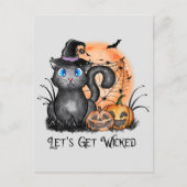 悪くなろう |黒い魔女 ポストカード (正面)