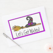 悪くなろう | Witchyハロウィーン 長方形シール (封筒)