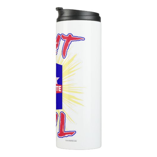 悪と戦う投票だけで政治声明アークールト タンブラー (回転右)