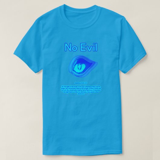 悪なし - トロピカルウェーブロゴ - Tシャツ (デザイン正面)