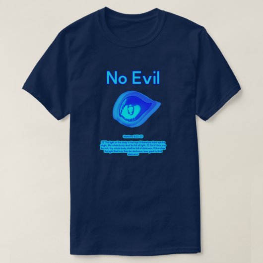 悪なし - トロピカルウェーブロゴ - Tシャツ (デザイン正面)