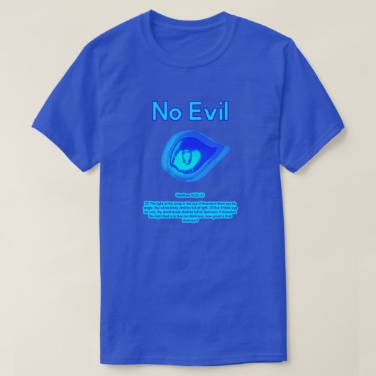 悪なし - トロピカルウェーブロゴ - Tシャツ (デザイン正面)