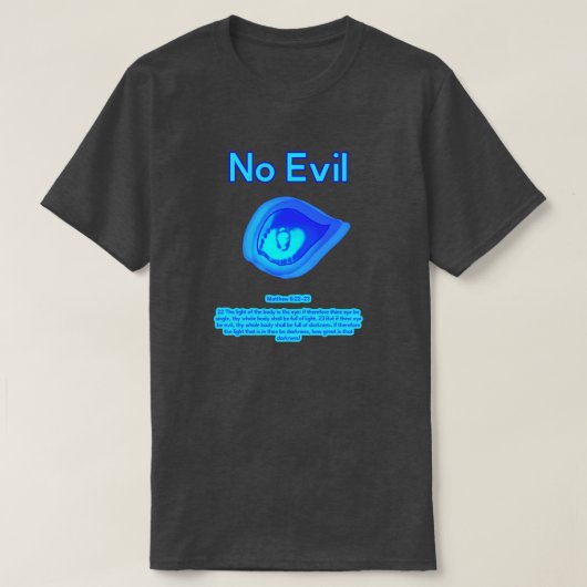 悪なし - トロピカルウェーブロゴ - Tシャツ (デザイン正面)