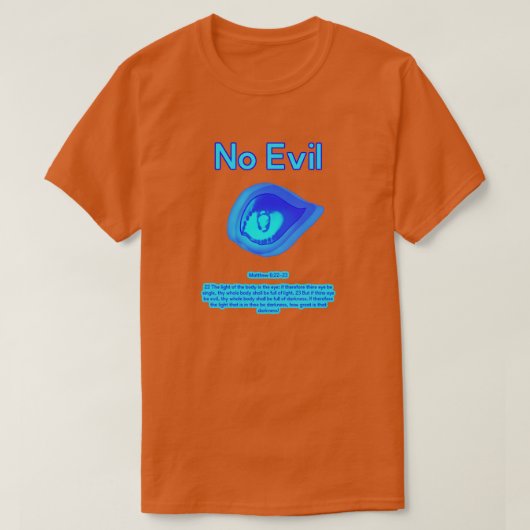悪なし - トロピカルウェーブロゴ - Tシャツ (デザイン正面)