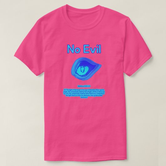 悪なし - トロピカルウェーブロゴ - Tシャツ (デザイン正面)
