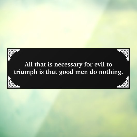 悪に対する薄い青い線の勝利 ウィンドウサイン (シート3)