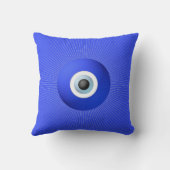 悪のまなざしに対して保護するべき護符 クッション (裏面)