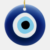 悪のまなざしのお守りのオーナメント セラミックオーナメント (裏面)
