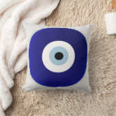 悪のまなざしのヴィンテージ東洋パターンデザイン クッション (ブランケット)