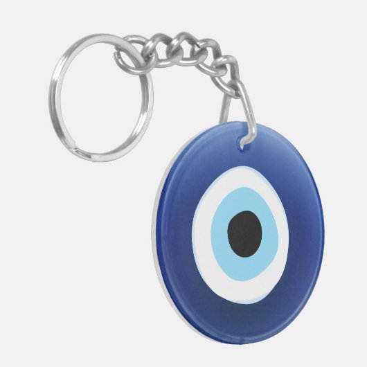 悪のまなざしの保護地中海のなkeychain キーホルダー (正面左)