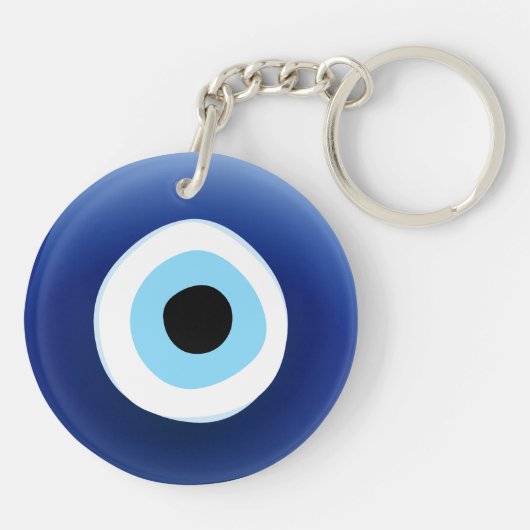 悪のまなざしの保護地中海のなkeychain キーホルダー (裏面)