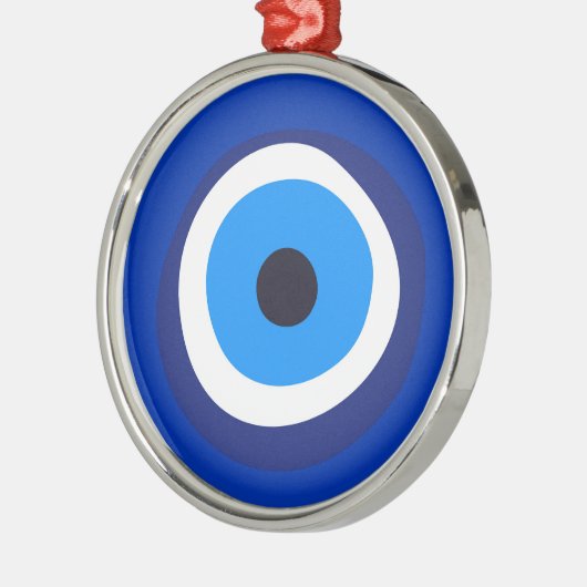 悪のまなざしの記号のギリシャのトルコのアラビアの護符 メタルオーナメント (左)