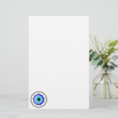 悪のまなざしのAの開運のお守り- 便箋 (スタンド正面)