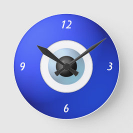 悪のまなざしを避けるお守り ラウンド壁時計