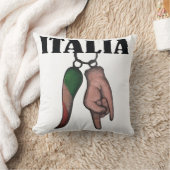 悪のまなざし、CORNOが付いているイタリアンな角の枕 クッション (ブランケット)