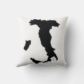 悪のまなざし、CORNOが付いているイタリアンな角の枕 クッション (裏面)