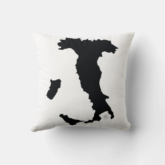 悪のまなざし、CORNOが付いているイタリアンな角の枕 クッション (裏面)