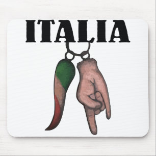 悪のまなざし、CORNOが付いているイタリアンな角 マウスパッド