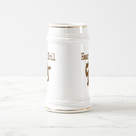 悪のシュタインの音を聞かない ビールジョッキ (中央)