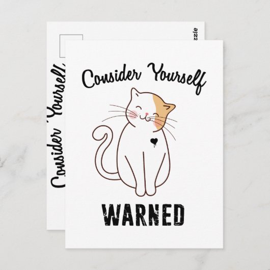 悪のネコに注意しろ ポストカード (正面/裏面)