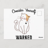 悪のネコに注意しろ ポストカード (裏面)