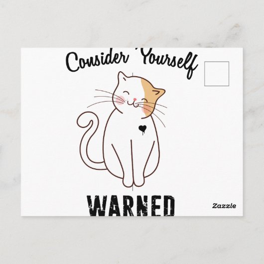悪のネコに注意しろ ポストカード (裏面)
