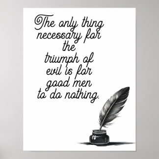 悪の勝利に必要な唯一のもの ポスター