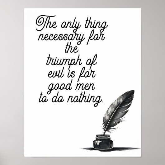 悪の勝利に必要な唯一のもの ポスター (正面)