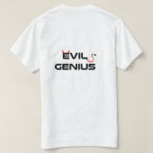 悪の天才Tシャツ Tシャツ (デザイン裏面)