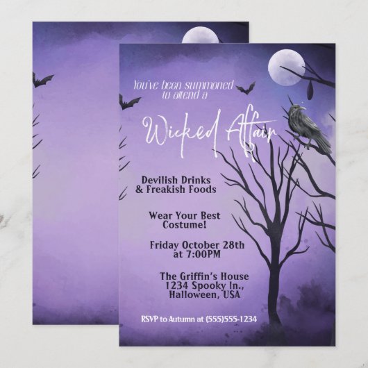 悪の宴への招待 招待状 (正面/裏面)