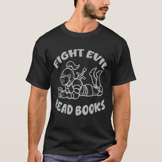 悪の本読騎士と戦う Tシャツ (正面)