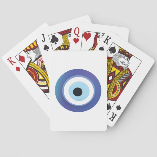 悪の目の青芸術的いギリシャ トランプ (裏面)