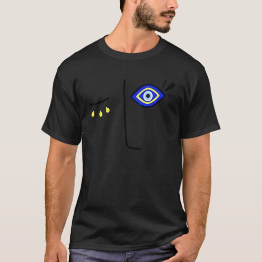 悪の目保護の保護エネルギーRet Tシャツ (正面)