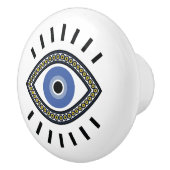 悪の眼を守る守衛、ギリシャの青い目  セラミックノブ (右)