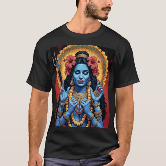 悪の破壊者女神カーリー Tシャツ (正面)