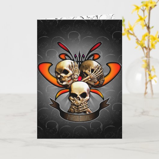 悪の禁止 カード (黄色い花)