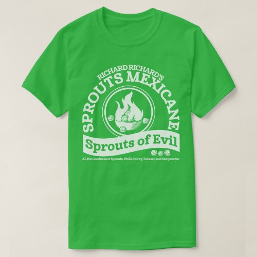 悪の芽のリチャード・リチャーズ・スプラウトMexicane Tシャツ (デザイン正面)