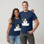 悪の雪だるま Tシャツ (ユニセックス)