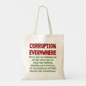 悪はそれ自体の実体を持っていない – 腐敗クート トートバッグ (裏面)