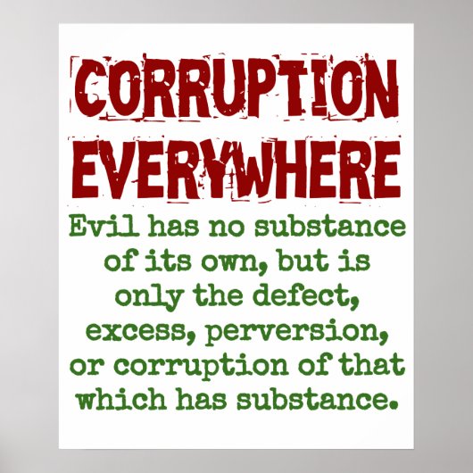 悪はそれ自体の実体を持っていない – 腐敗クート ポスター (正面)