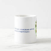 悪はマグを計画します コーヒーマグカップ (中央)