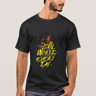 悪は毎日トレーニング強い仕事の懸命Lif Tシャツ