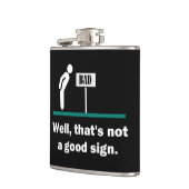 悪ふざけではなおもしろいい フラスク (左)