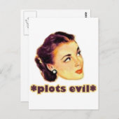 悪をプロットする ポストカード (正面/裏面)