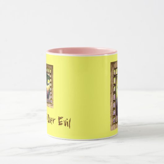 悪を征服する マグカップ (中央)