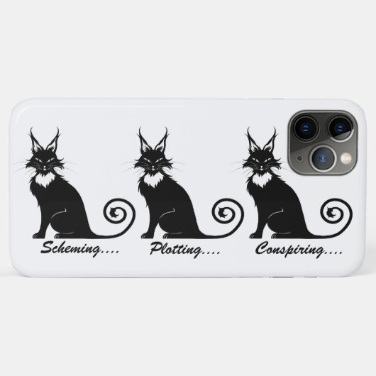 悪を描く猫トリオ Case-Mate iPhoneケース (裏面(横))