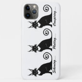 悪を描く猫トリオ Case-Mate iPhoneケース (裏面)
