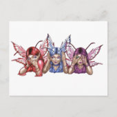 悪を聞かないで下さい、話して下さい、見て下さい ポストカード (正面)