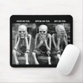 悪を聞かない – 悪話を聞くない – 悪の広場を見ない マウスパッド (マウス)