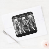 悪を聞くな話い – 悪を見ない – 悪を見ない スクエアシール (封筒)